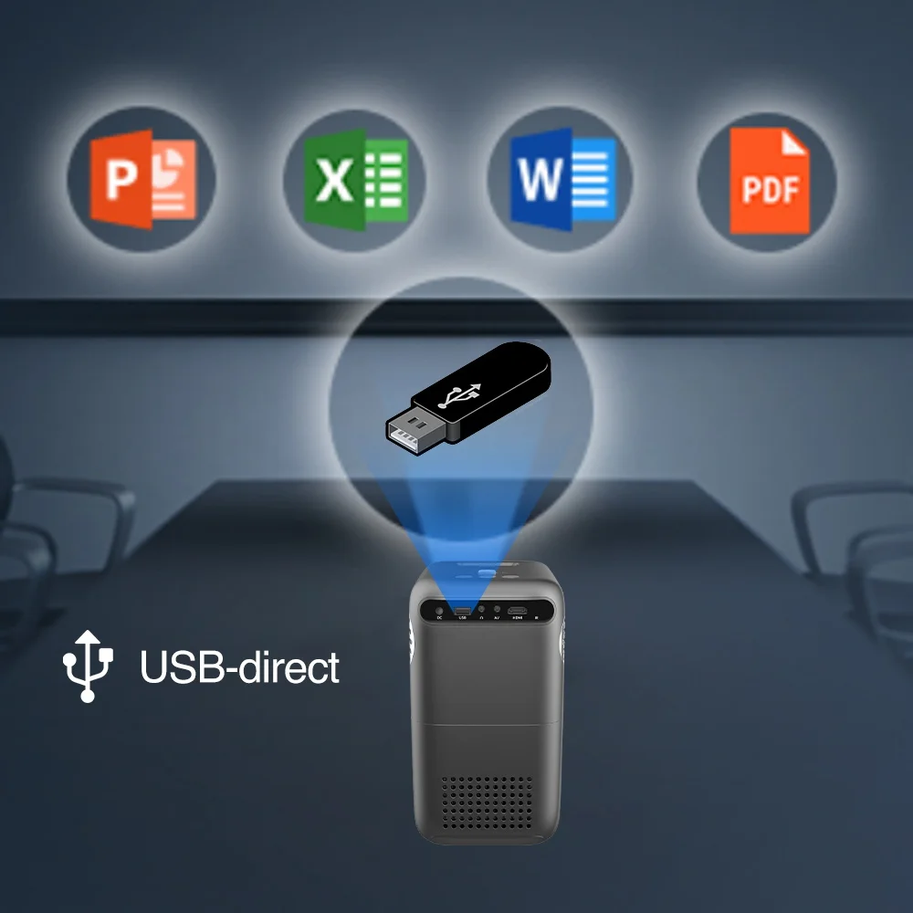 Home Projector Movie Vertical Structure 4200 Lumens Theater Video Led Beamer Full Hd 720P For Mobile Phone | Электроника