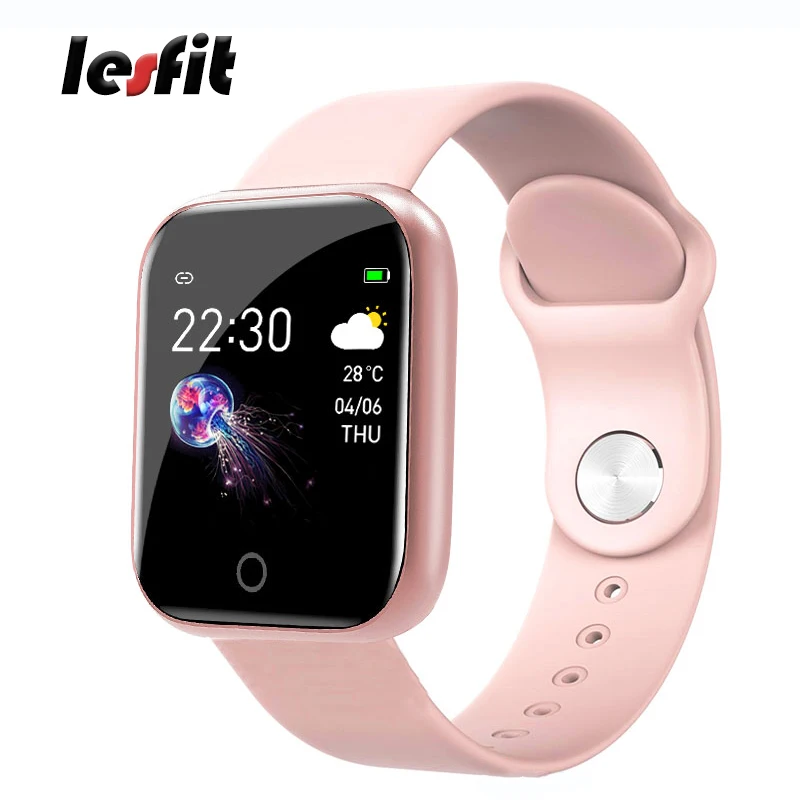 Lesfit силиконовые водонепроницаемые Смарт часы для взрослых женщин модные