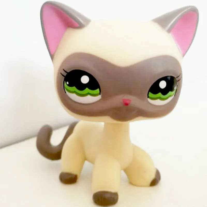 Лпс стоячки кошки собаки игрушки Lps кошка старый pet shop игрушка маленькая короткая шерсть котенок Гималайский котенок husky собака Спаниель колли great dane редкая коллекция фигурок - Цвет: 1116