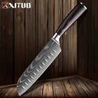 Нож шеф-повара XITUO, 7 дюймов, из высокоуглеродистой нержавеющей стали, 7Cr17, 420