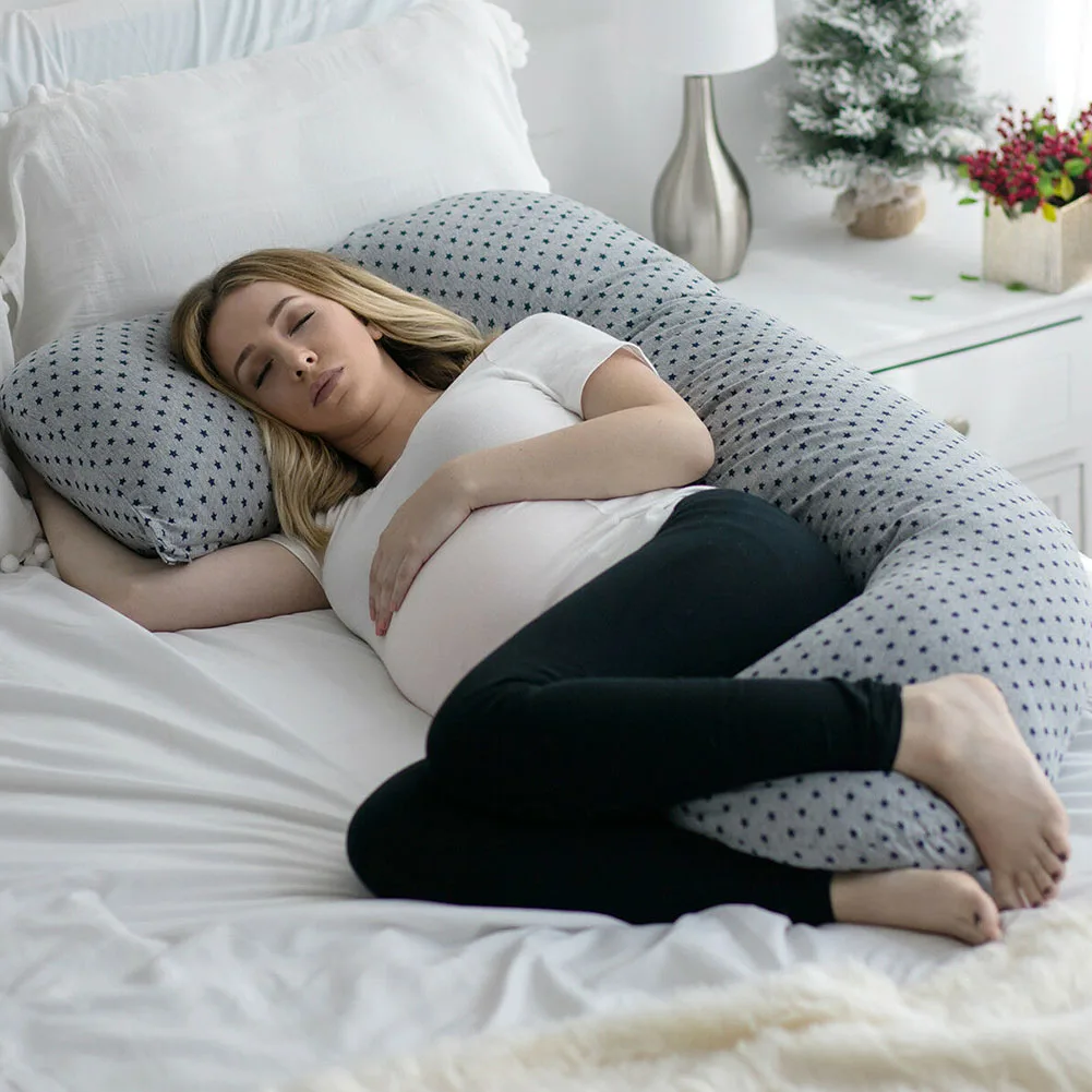 

U-Shape Full Body Pregnancy Pillow Detachable Extension for Maternity Pregnant Women