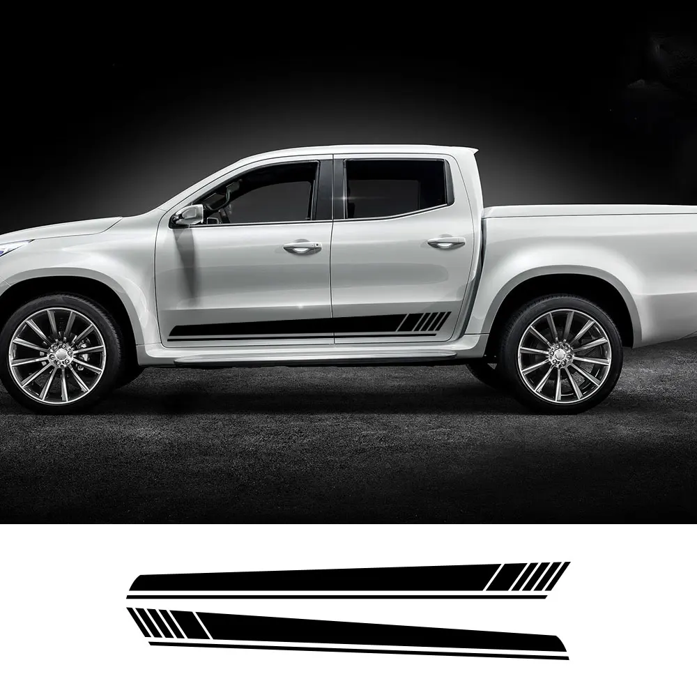Наклейки для автомобилей Mercedes Benz Class X полосы Двери пикапа юбки боковые наклейки