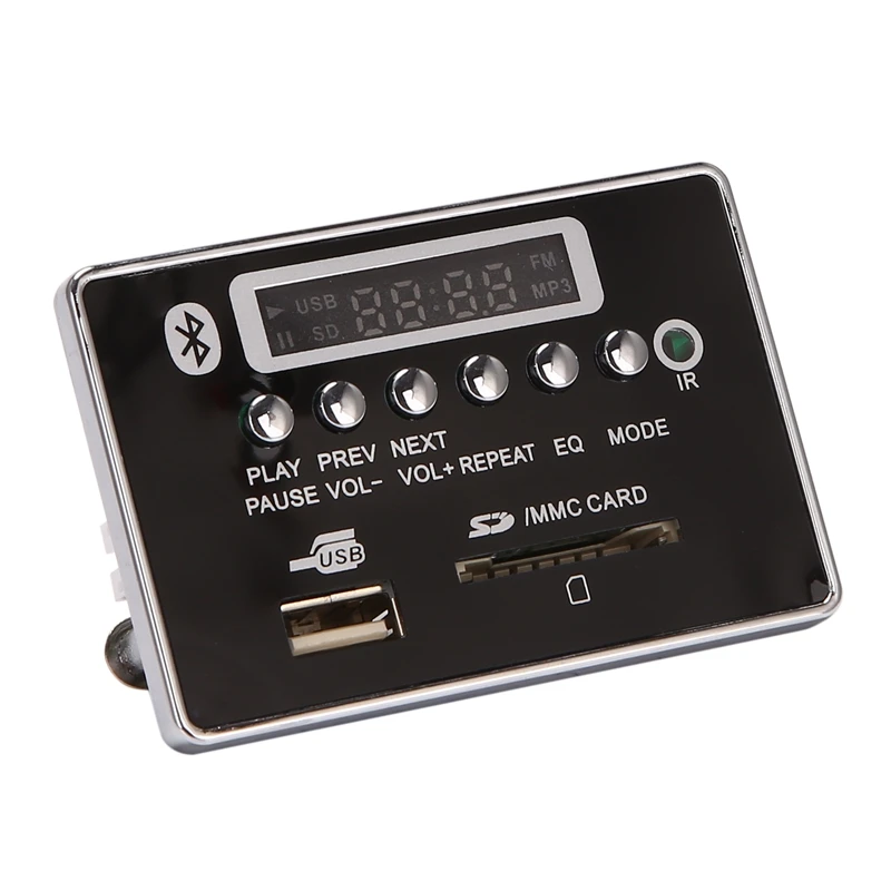 MP3 Decoder Board DC 5V 12V Bluetooth Audio FM Aux Radio USB Player for Reading Songs Etc | Электроника