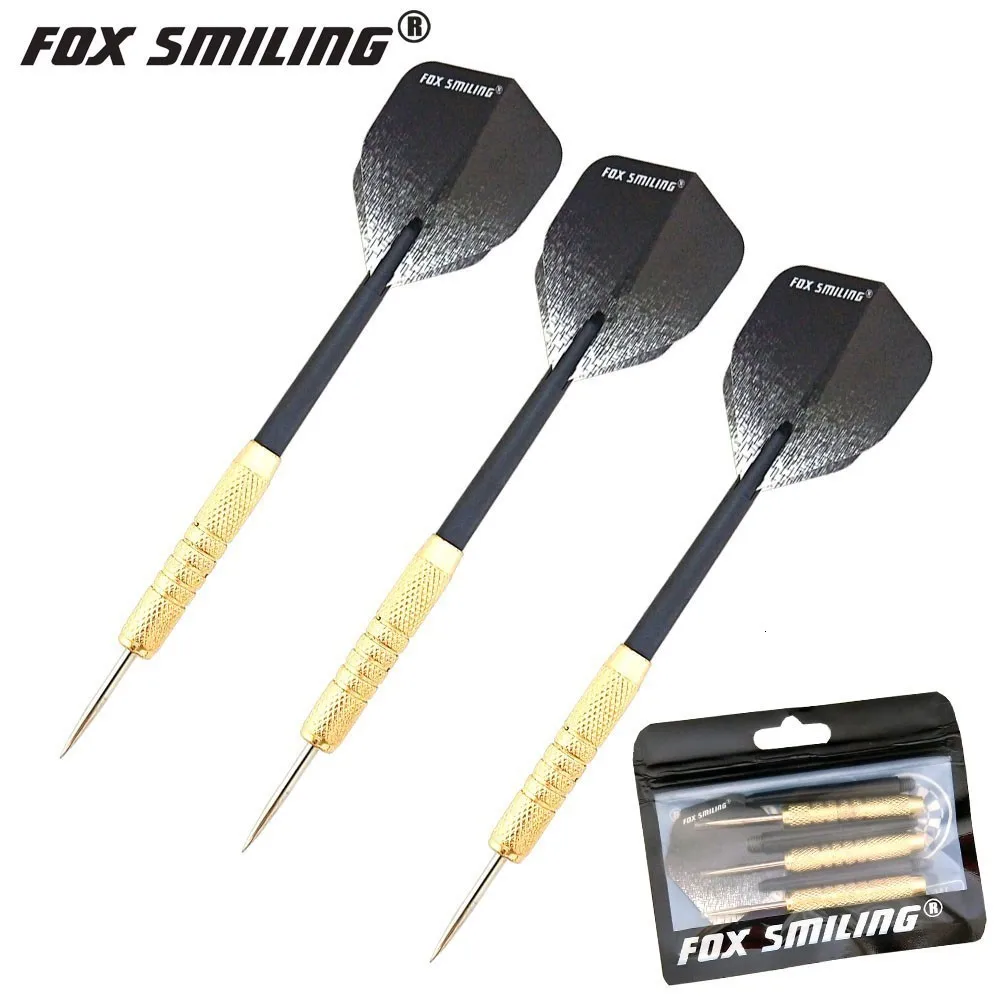 Fox Smiling 3 шт. 17 г профессиональные стальные наконечники Дартс с алюминиевые