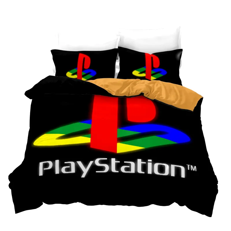 

Game PlayStation Bedding Set 3D Print Popular Gamer for Bedroom Kids Gamepad Duvet Cover Sets Home Decor Single King Queen Size