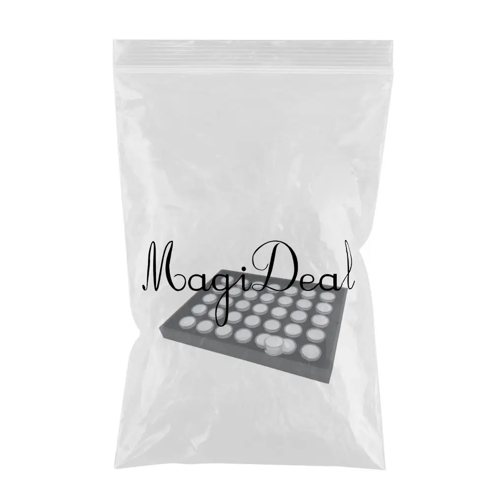 

24 Grids Diamond Display Box Storage Jewelry Trinket Container Tray - 2.6 x 1.8cm