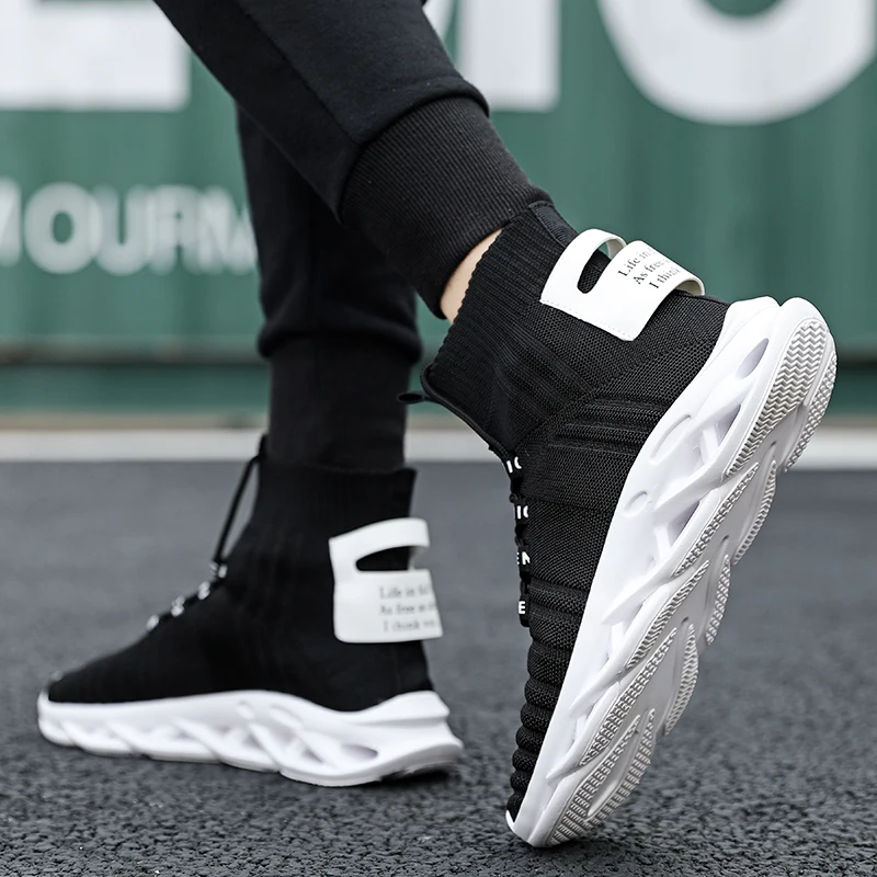 Мужские кроссовки Bjakin с высоким берцем для бега на открытом воздухе спортивная