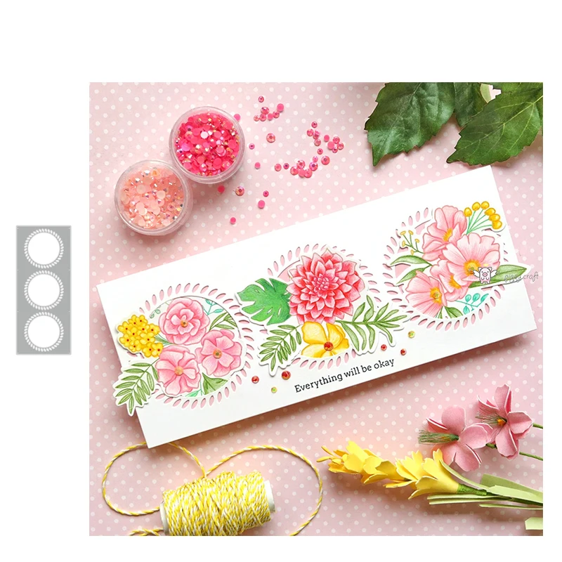 Mmao Crafts Metal Steel Cutting Dies New Garland rectangular frame Stencil For DIY Scrapbooking Paper/photo Cards Embossing | Дом и сад