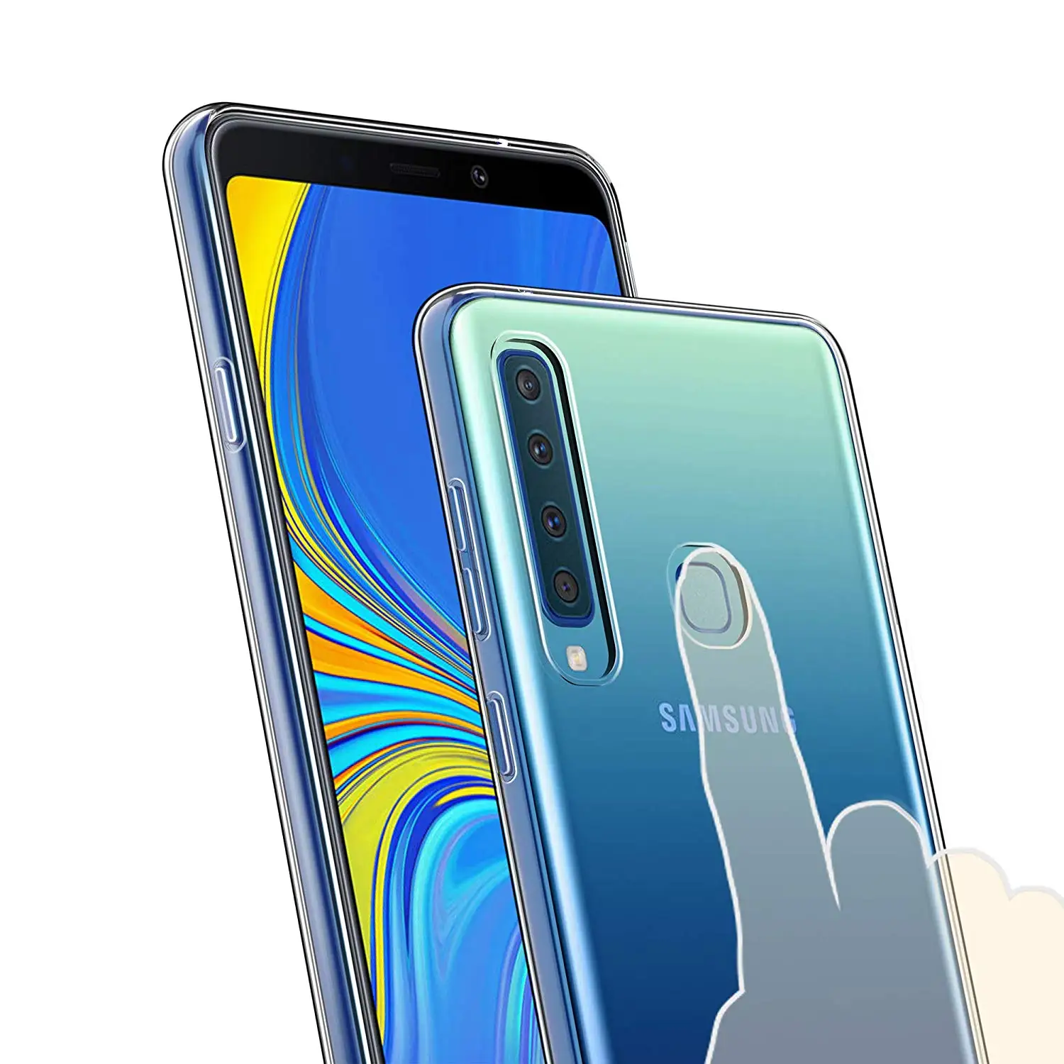 Мягкий ТПУ силиконовый чехол для Samsung Galaxy A9 2018 A9S прозрачные чехлы телефонов 360