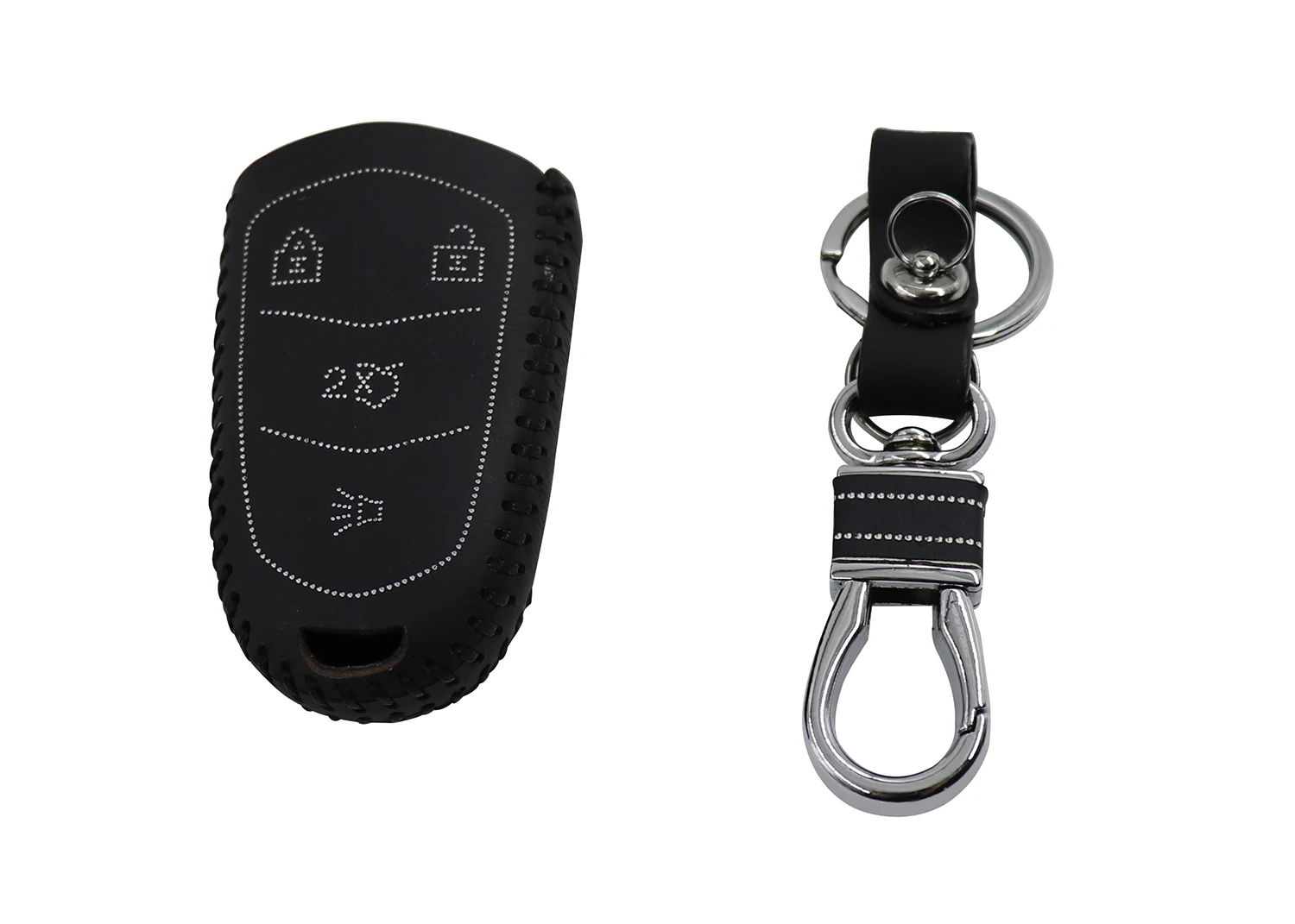 Чехол для брелка с ключом из натуральной кожи без ключа пульта дистанционного