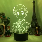 3d-лампа с аниме Обещанный Невер Норман для спальни, Декор, ночник, детский подарок на день рождения, манга, комнатный стол, светильник, прикроватный