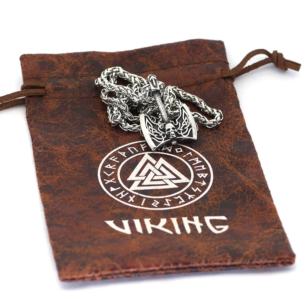 Женское Ожерелье для мужчин топор ювелирные изделия викингов подарок | Украшения