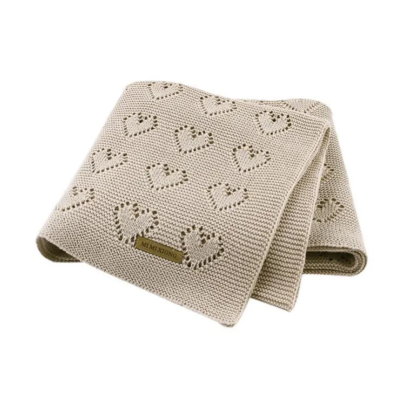 Хлопковое плотное детское одеяло для новорожденных размер 80*100 см муслиновое