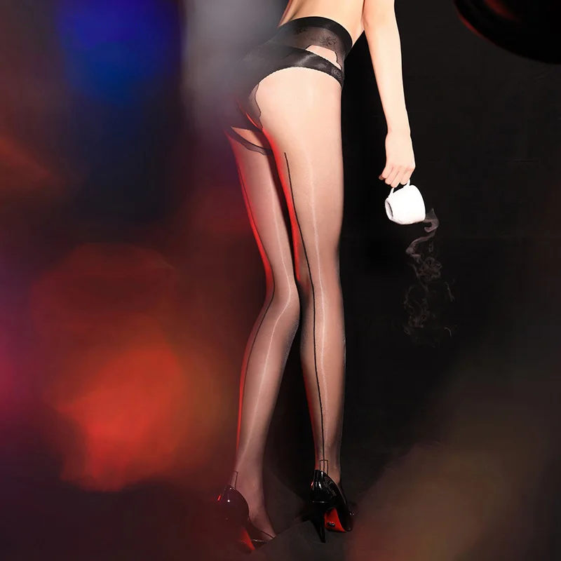 Масляные жаккардовые пикантные Чулки серии Aurora шелковистые блестящие