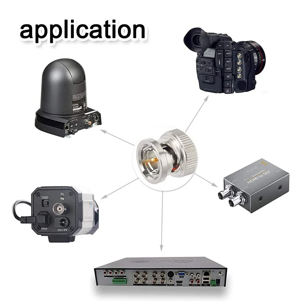 Eightwood SDI Кабель BNC кабель/6G/12G (Belden 1694A) 50 футов поддерживает HD SDI/3G SDI/4K/8K видеокабель