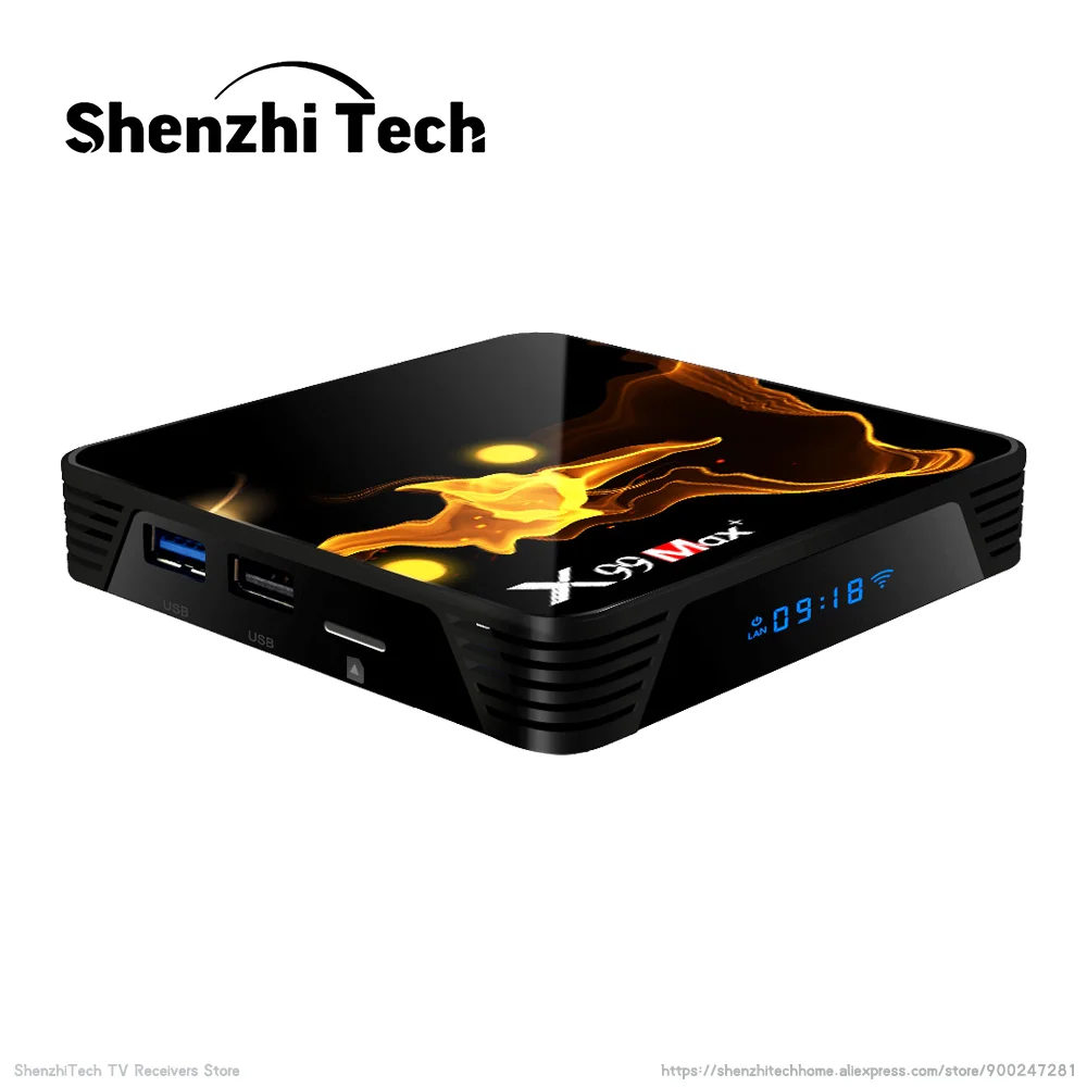 Приставка Смарт ТВ X99 Max PLUS 8K 2021 Android Amlogic S905x3 DDR3 4 Гб ОЗУ 128 ПЗУ телеприемник с Wi Fi
