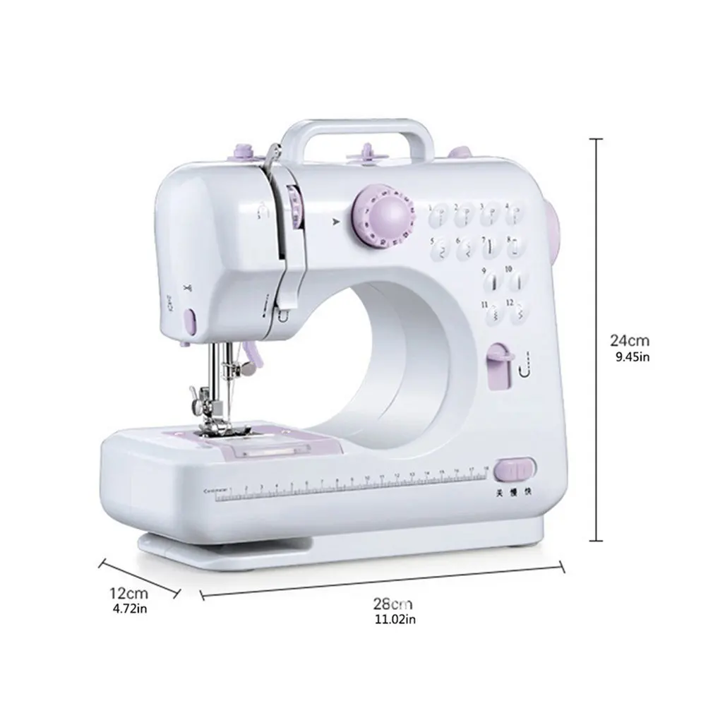

Household Mini Electric Sewing Machine Multifunction Mini Overlock Sewing Machine Automatic Winding Sewing Accessories
