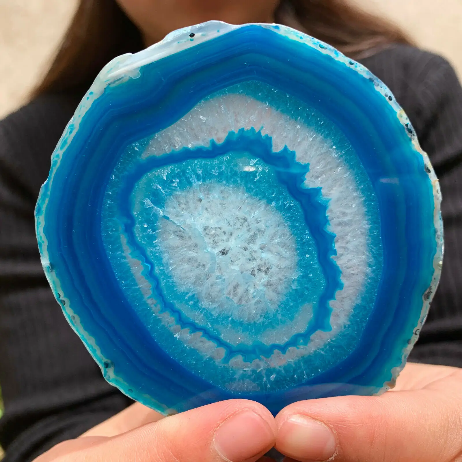 

Натуральный красивый драгоценный камень Agate Geode Друза
