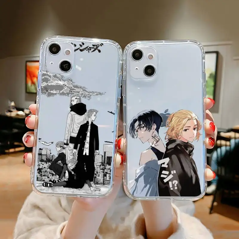 

Tokyo Revengers Phone Case Clear Transparent for iPhone 11 12 13 mini pro XS MAX 8 7 6 6S Plus X 5S SE XR 2020