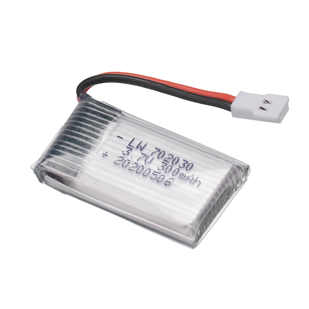 Аккумулятор Lipo 3 7 в 300 мАч 702030 для Udi U816 U830 F180 E55 FQ777 FQ17W Hubsan H107 Syma X11C FY530 Запчасти