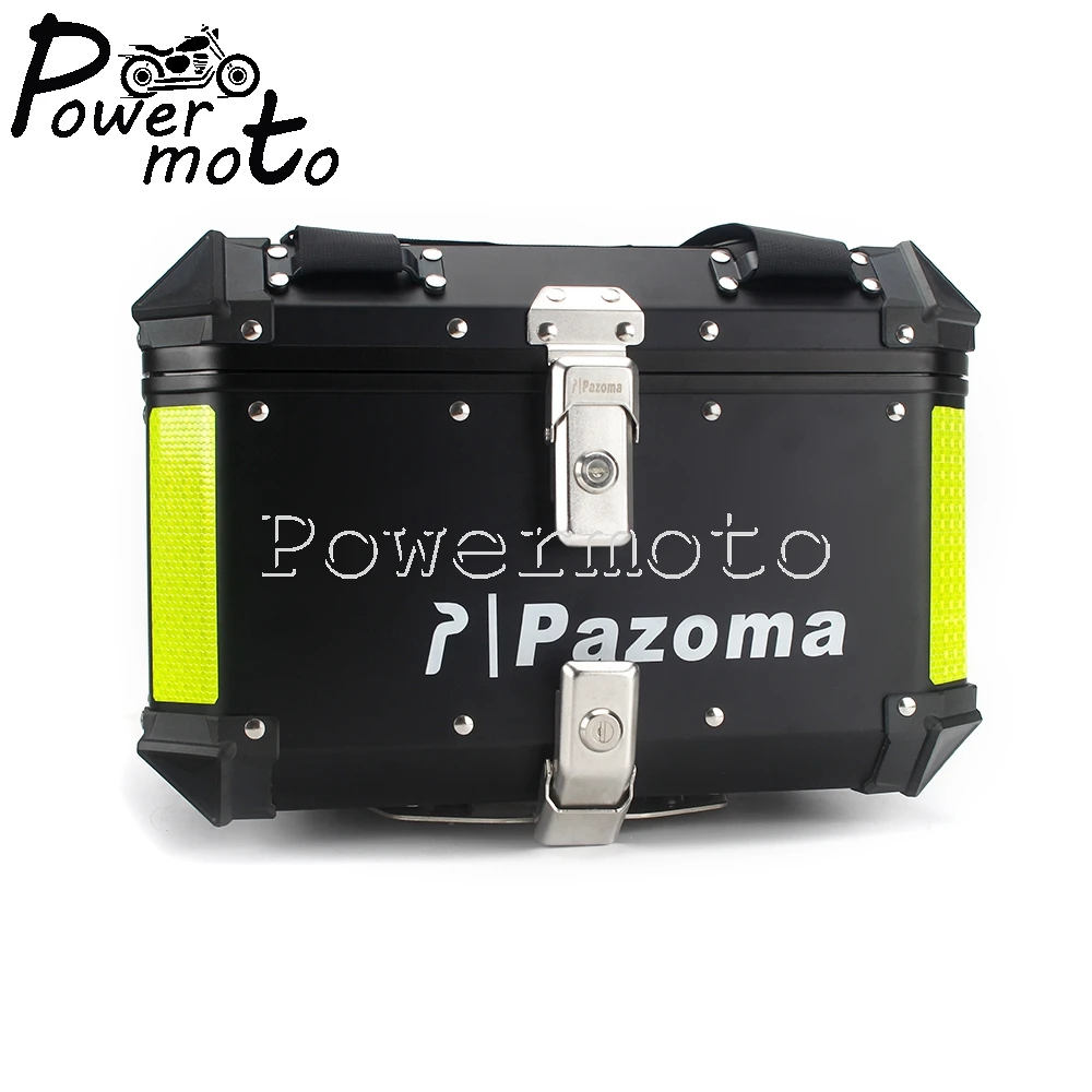 للبيع دراجة نارية الألومنيوم مقاوم للماء الأعلى حافظة الأمتعة جذع صندوق تخزين خوذة مفتاح قفل الذيل صندوق أدوات لسوزوكي كاوازاكي ياماها BMW