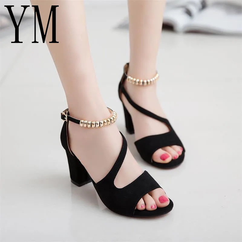 Весенние пикантные римские сандалии с открытым носком большие 40 женские летние