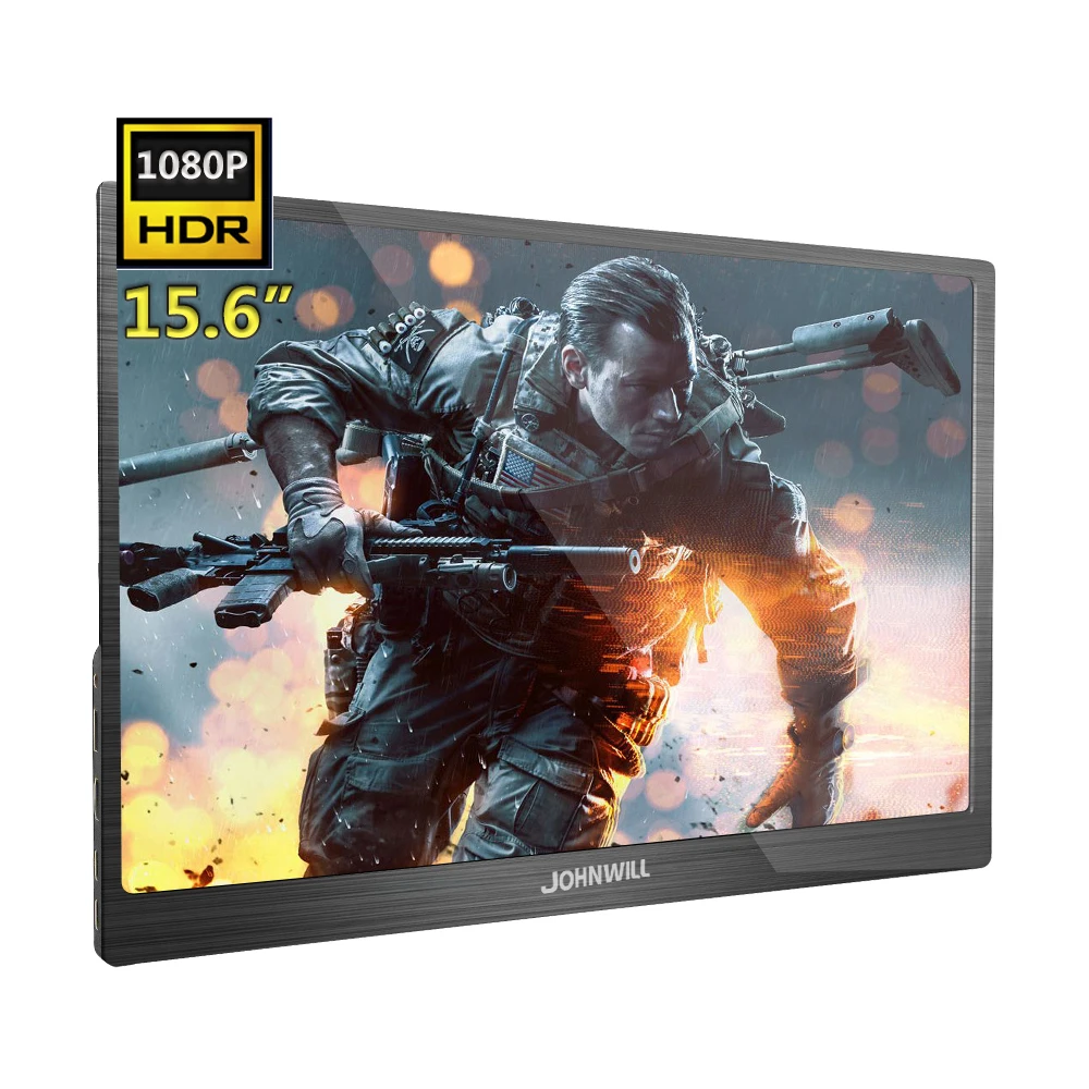 JOHNWILL новое обновление 15 6 дюймов Портативный HD Дисплей HDR 1080P FHD игровой монитор ПК