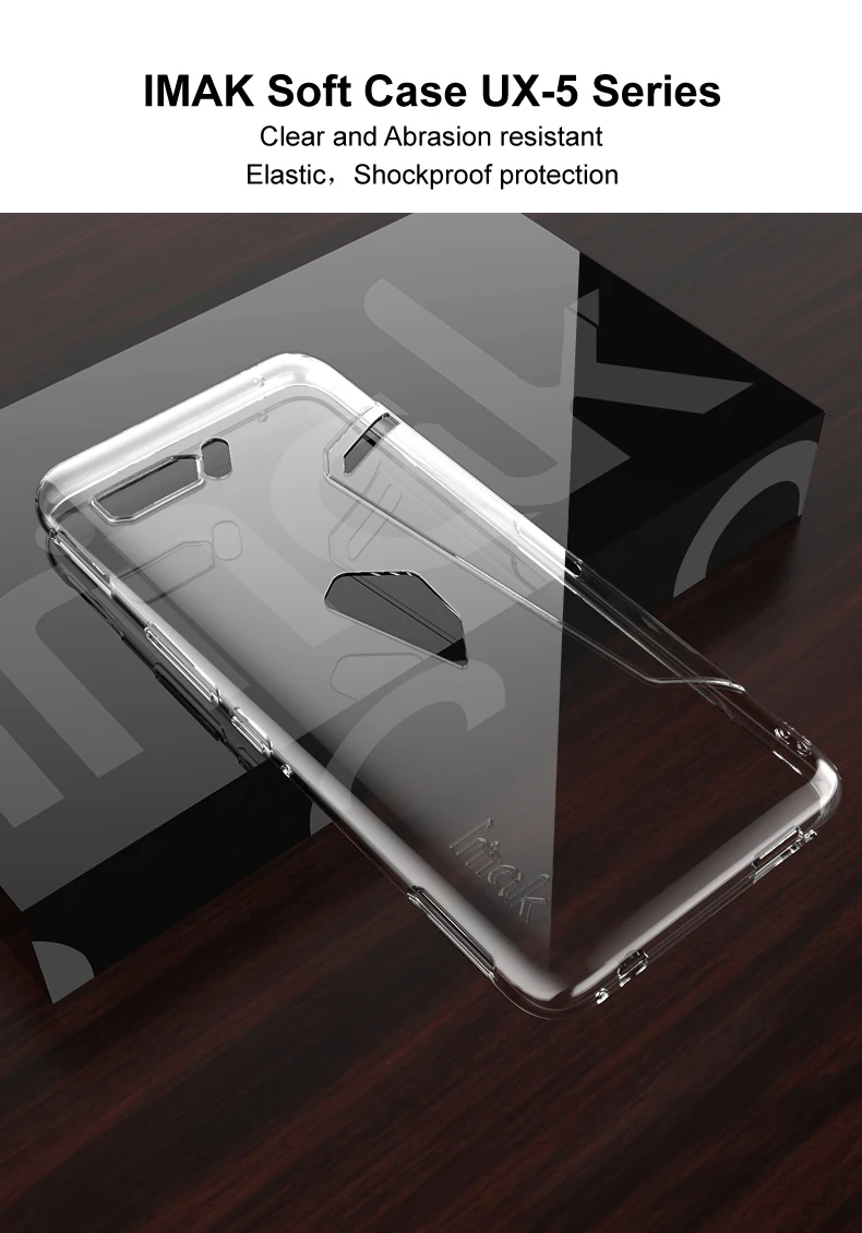 Чехол IMAK Crystal для ASUS ROG Phone II, чехол для Asus ROG Phone 2, задняя крышка, Противоударная броня для Asus Rog Phone2 ZS660KL, прозрачный чехол