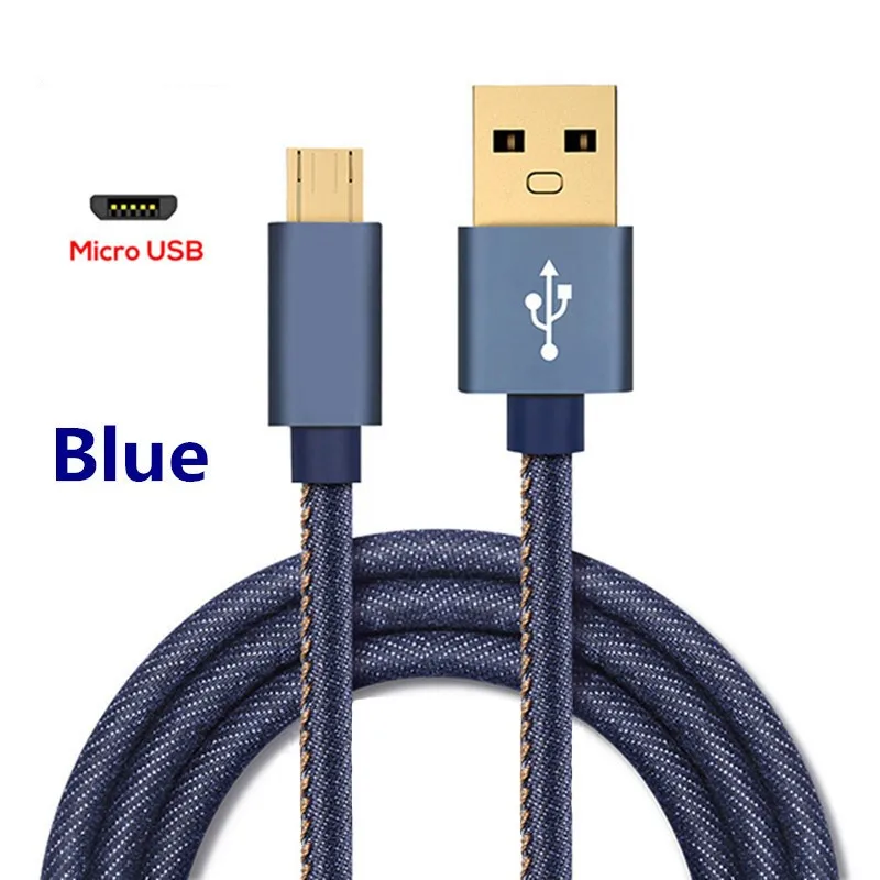 Blue Хороший 3а кабель Micro USB для быстрой зарядки для Xiaomi Redmi Note 5 Pro 4 Реверсивный Micro USB кабель для зарядки и передачи данных для samsung Mobile - Цвет: Blue