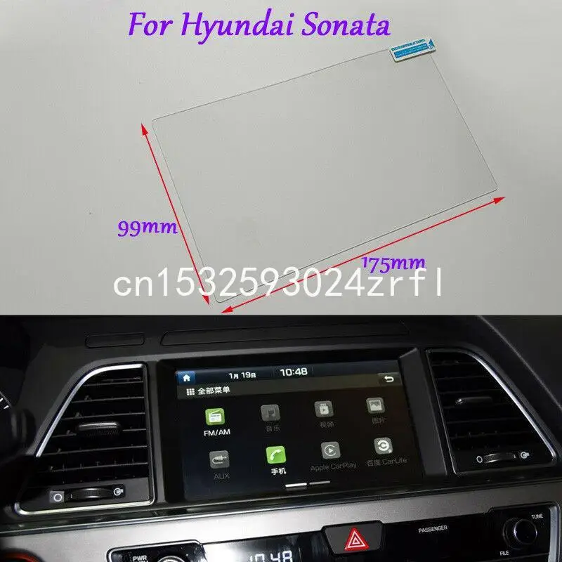 

Internal Accessories 8 inch Car GPS Navigation Screen HD Glass Protective Film For Hyundai Sonata