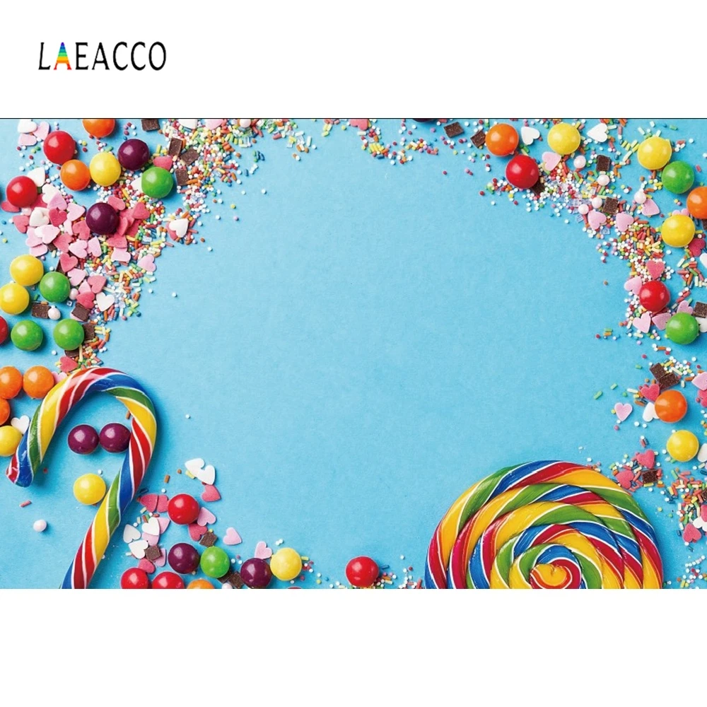 Laeacco хлопковые конфеты леденец пончик розовый сплошной цвет ребенок день рождения фотографии задний план индивидуальные фон для фотостудии