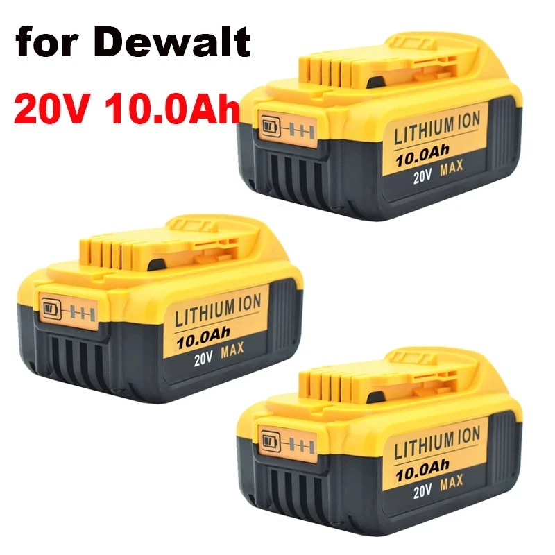 Литиевая батарея 20 в 10 Ач для электроинструментов DeWalt DCB184 DCB200 набор