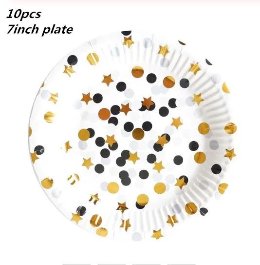 10PCS 7inch plate 20 шт./лот, горячая Распродажа, золотое, синее бумажное полотенце, салфетка для мальчиков и девочек, вечерние салфетки, украшение для салфеток, 33*33 см - Цвет: 10PCS 7inch plate