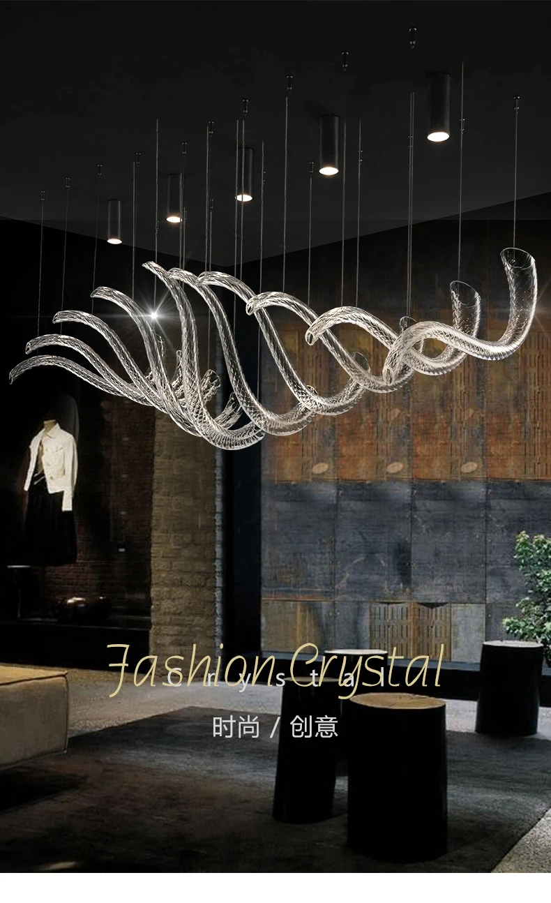 Отдел продаж креативная Люстра для бара современный минималистичный светильник