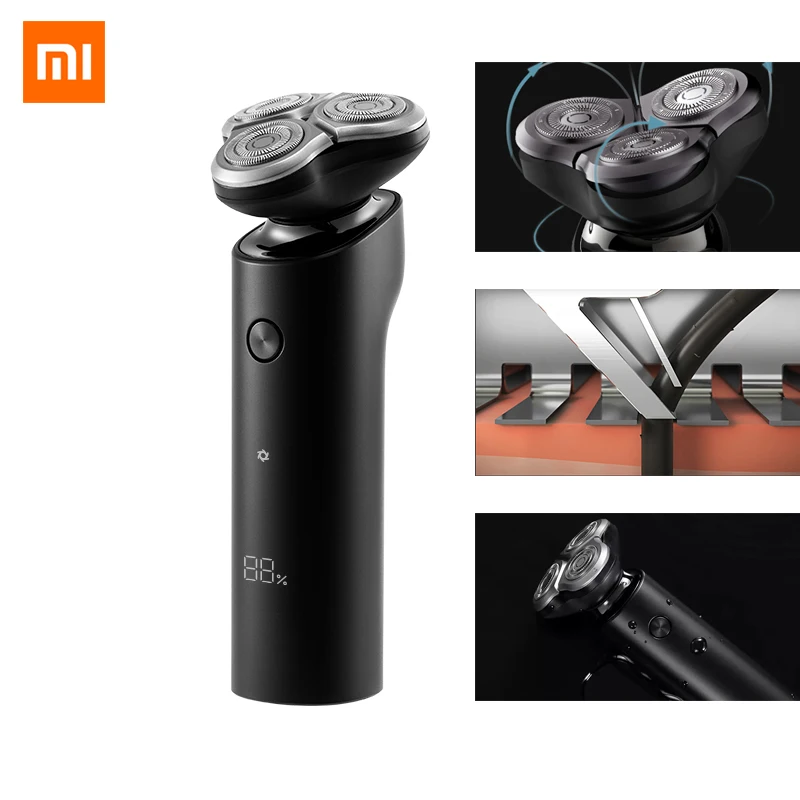 Электробритва Xiaomi Mijia S500 с 3 головками водонепроницаемая моющаяся бритва двойным