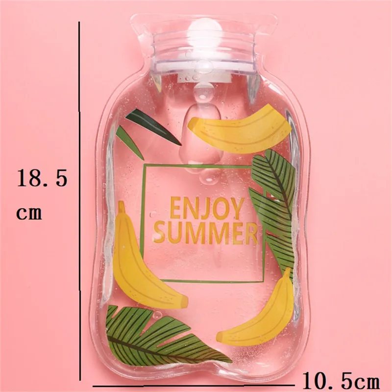 1 шт. прозрачные бутылки для горячей воды с героями мультфильмов простая зимняя