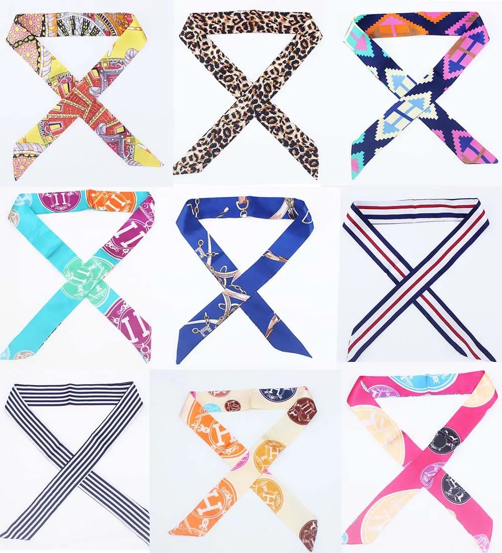 Шелковый шарф женский платок на голову Сумка с шарфом снуд шарфы Женские