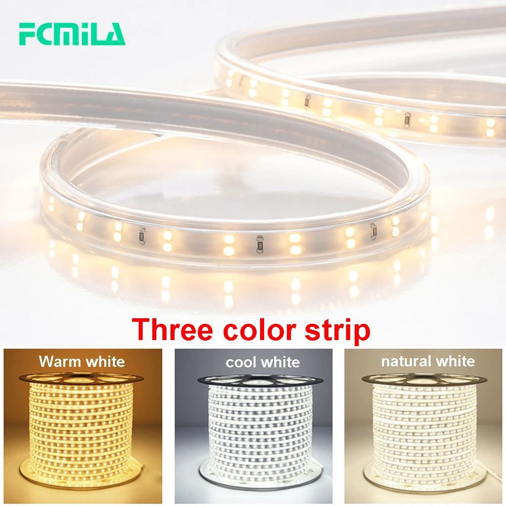 

Супер яркая Водонепроницаемая светодиодная лента DIY SMD5730 120led s/m, 220 В переменного тока, светодиодная вилка стандарта ЕС/США, гибкая светодиод...