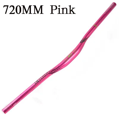 720mm Pink Светоотражающие велосипед подъемный руль 31,8 мм* 720/780 мм MTB AM XC DH Горные гоночный велосипед руль 5 градусов прямая стреловидность Велоспорт Запчасти - Цвет: 720mm Pink