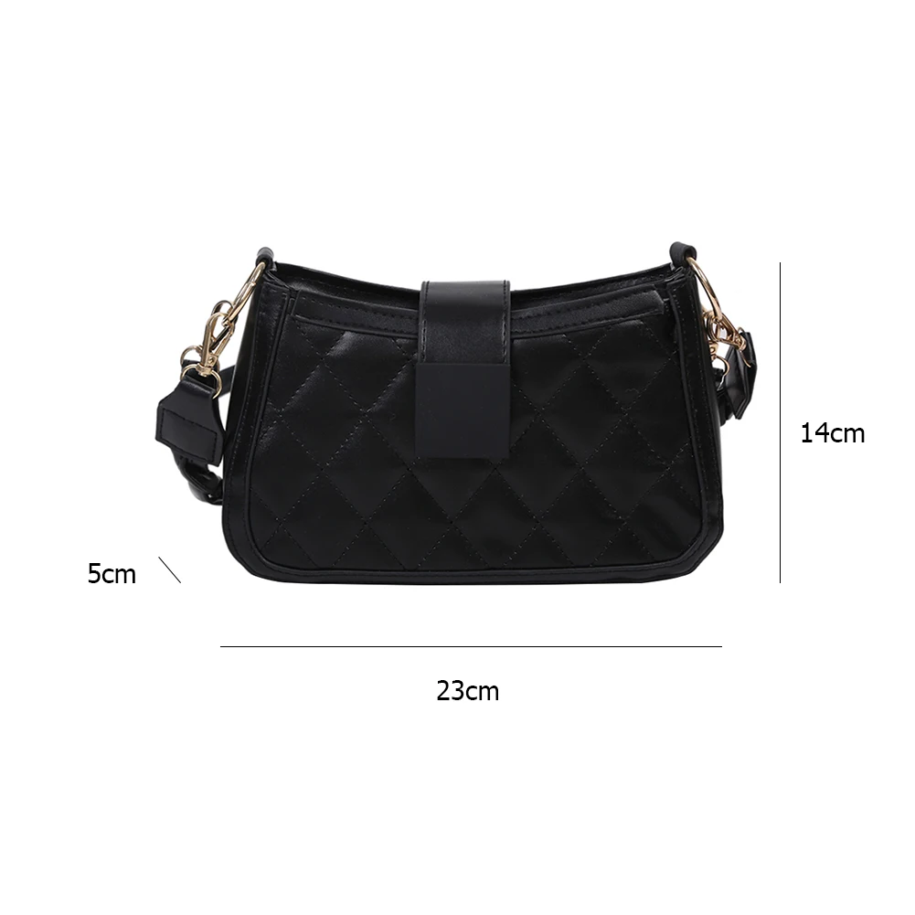 

PU Leather Crossbody Bags SimpleSolid Color Summer Lady Lattice Handbags Female Simple Totes for Women 2021 Trend