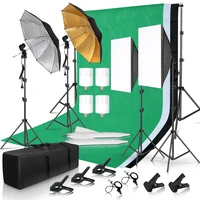 photography lighting kit 2x3m photo background backdrops soft umbrella softbox light stand portable bag for photo studio shoot