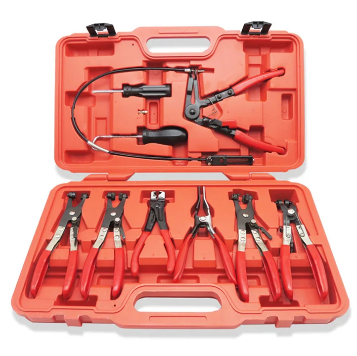 9 шт. автомобильный Тип изгиба трубные зажимы плоскогубцы шланг для автомобиля