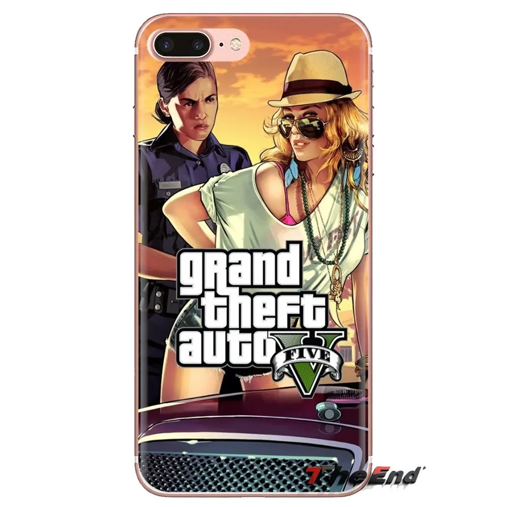Soft Transparent Shell Covers For Xiaomi Redmi 4A S2 Note 3 3S 4 4X 5 Plus 6 7 6A Pro Pocophone F1 GTA V Franklin and Chop |