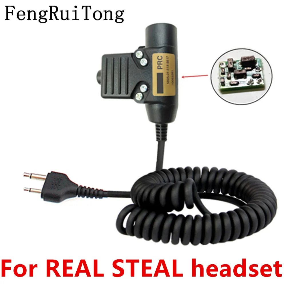 Tactics U94 PTT AMPLIFIED version for REAL STEAL headset for Icom IC-F3 SL25 V8 Nexus 3M comtacs/MSA Dynamic MIC headset u94 PTT