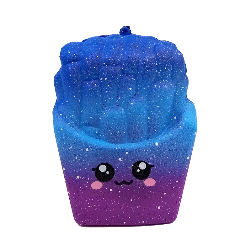 Милые бриллиантовые чипсы в виде картошки фри кремовые ароматизированные