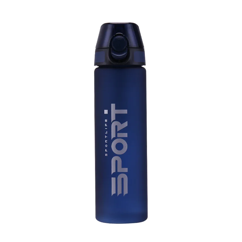 Матовая портативная Спортивная бутылка для воды с широким ртом BPA-Free Tritan 500/650/750 мл