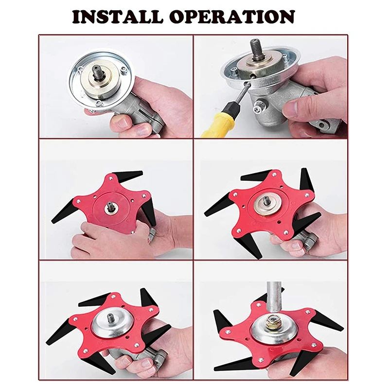 

Lawnmower Blade Adapter Kit Adapter Attachment Maintenance Kit for Stihl String and Universal Trimmers Brush Cutter