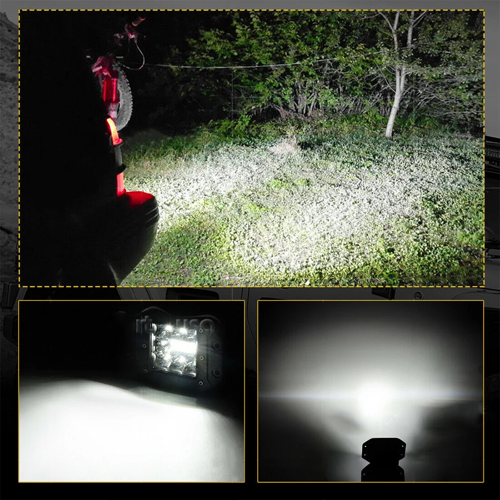 Светодиодный рабочий фсветильник рь с утапливаемым креплением 260 Вт лм 5 дюймов 4x4