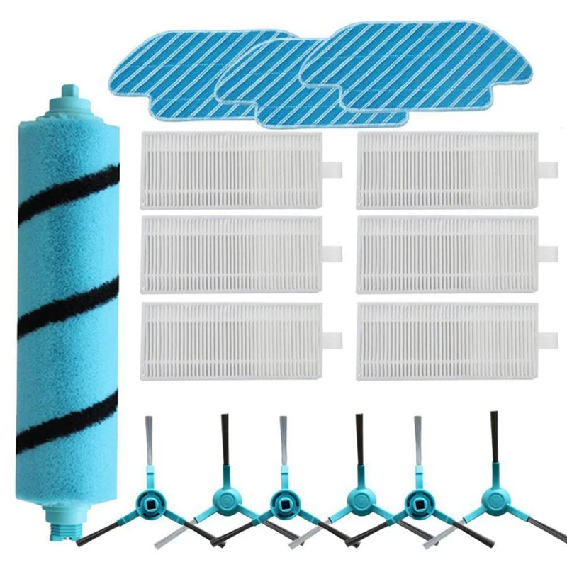 

Replacement Roller Brush Side Brush Mop for Cecotec Conga 4090 Vacuum Cleaner Robot Sweeper Conga 4090 Refills Parts