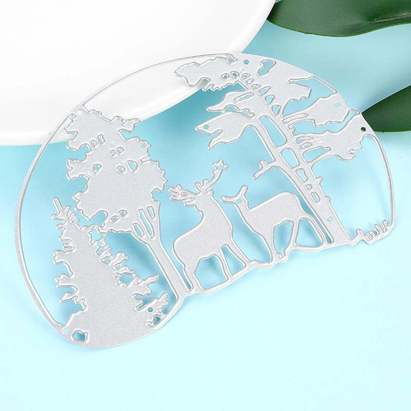 Рождественская елка олень металлические вырезанные штампы для рукоделия